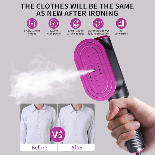 1200W Portable Handheld Clothes Garment Fabric Steamer USB