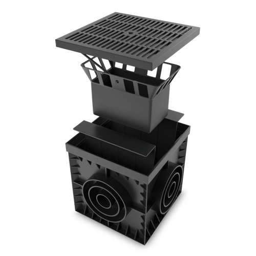 12x12 Catch Basin Plastic Grate Package - Vodaland