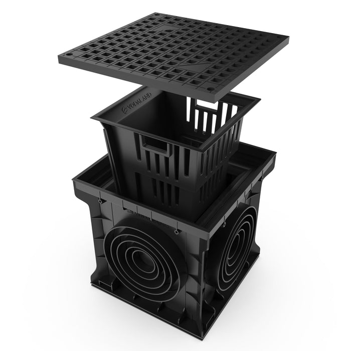 16x16 Catch Basin Plastic Grate Package - Vodaland
