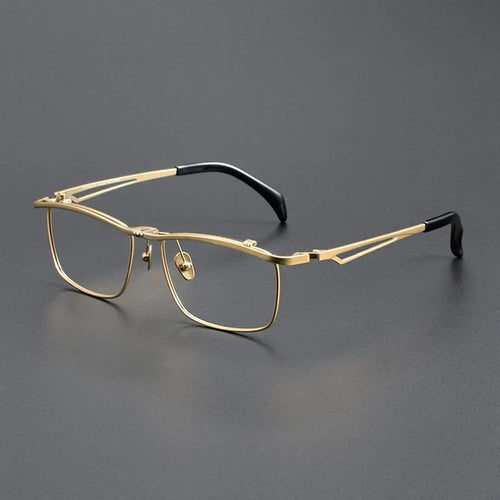 180° Flip-Up Titanium Eyeglass Frame for Reading