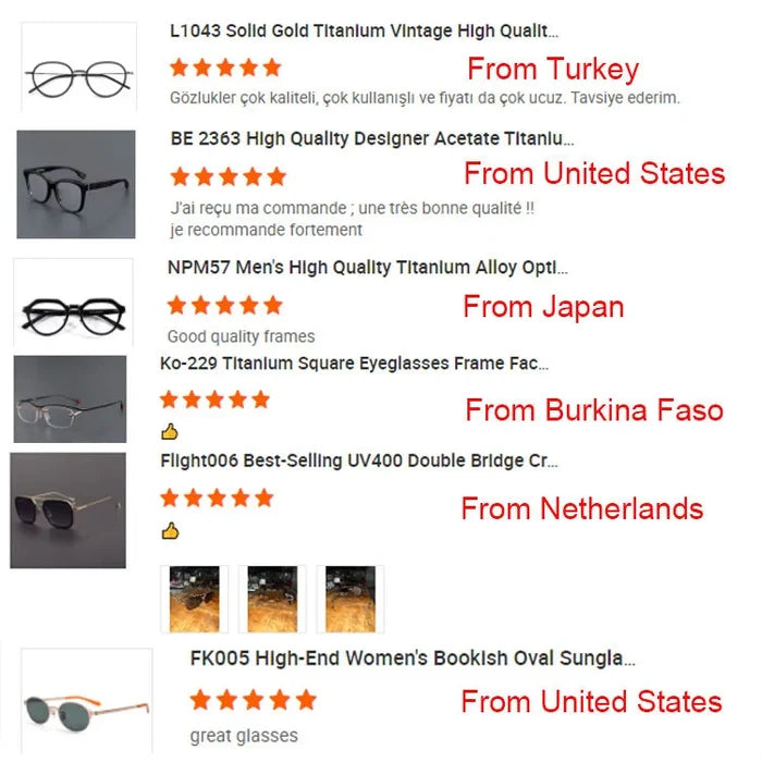 180° Flip-Up Titanium Eyeglass Frame for Reading