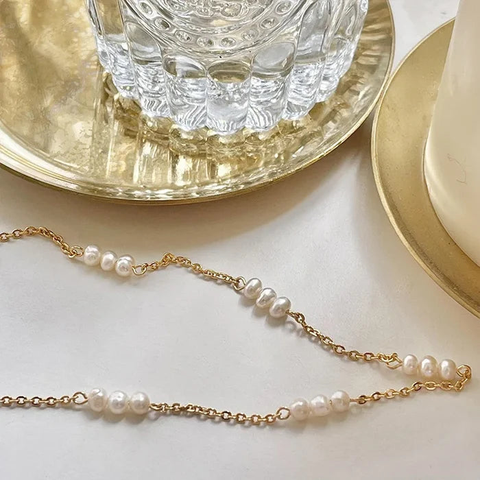 18k Gold Freshwater Pearl Necklace