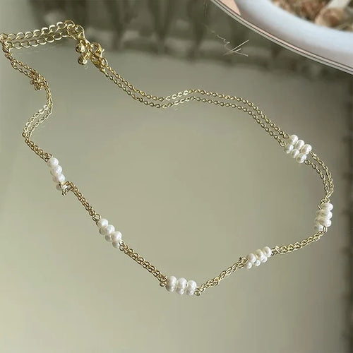 18k Gold Freshwater Pearl Necklace
