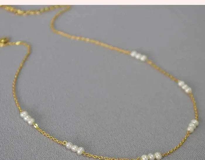 18k Gold Freshwater Pearl Necklace