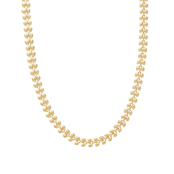 Gold / 33+10CM / Wheat chain
