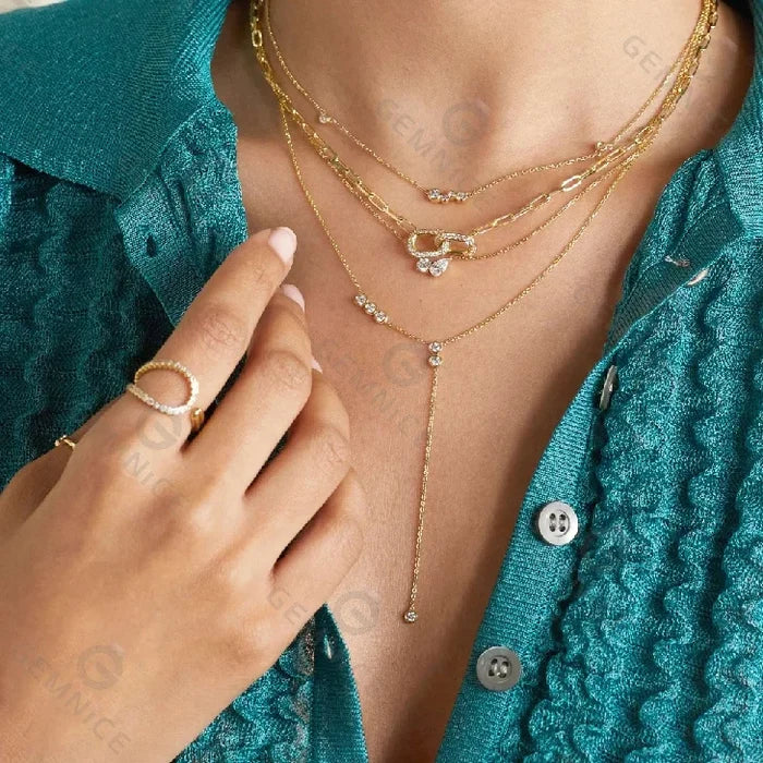 18k Gold Plated Minimalist Leaf Olive Necklace