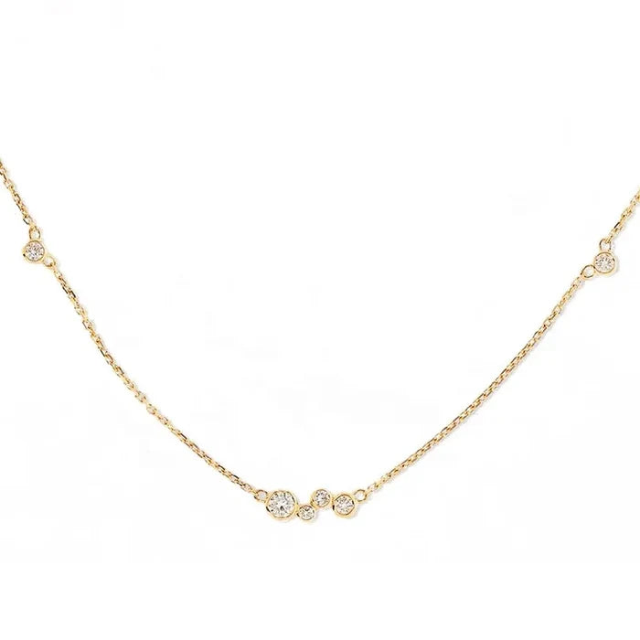 18k Gold Plated Minimalist Leaf Olive Necklace