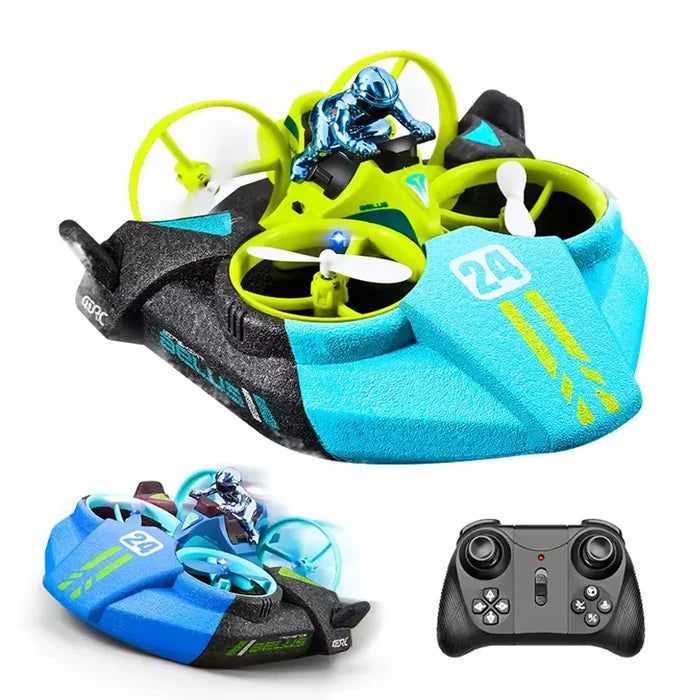 2 in 1 Mini RC Drone Quadcopter Remote Control RC Boat Ship Drone