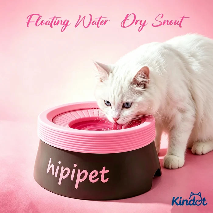 2026 New PP Material Dog Bowl No-Moisture Floating Tip-Proof Pet Dog