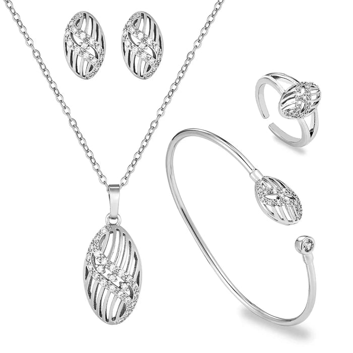 24K Gold Plated Water Drop Jewelry Set