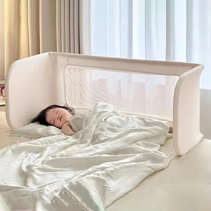3-in-1 Breathable Mesh Anti-reflex Height-adjustable Baby Bassinet Bedside Sleeper Crib Drop Side
