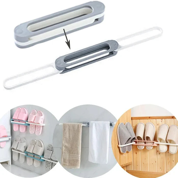 3-in-1 Folding Wall-Mounted Shoe Rack