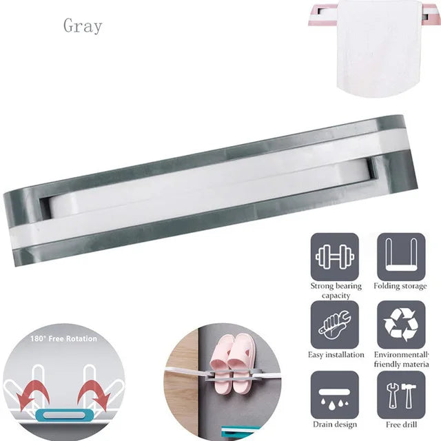 3-in-1 Folding Wall-Mounted Shoe Rack
