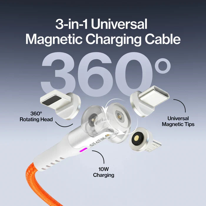 3-in-1 Magnetic Fast Charging Cable