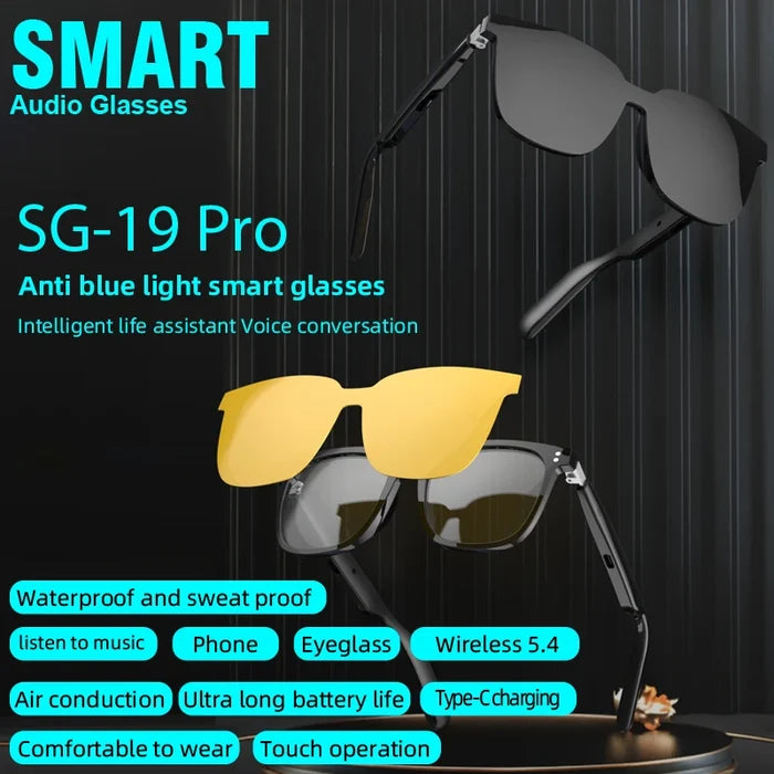 3-in-1 Smart Sunglasses with TWS Earphones