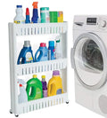 3-Tier Slim Storage Rack with Wheels