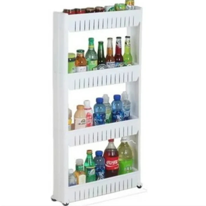 3-Tier Slim Storage Rack with Wheels