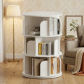 360-degree Rotating Corner Bookshelf With 8 Shelves Modern Freestanding Design