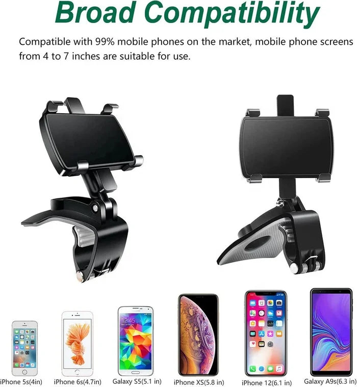 360° Rotating Car Phone Holder - Multifunctional Mount