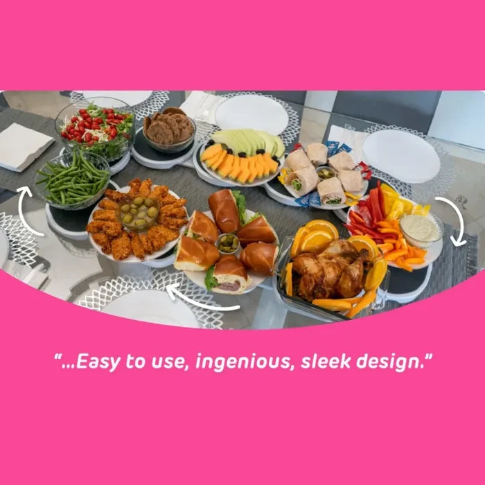 360° Rotating Lazy Susan Serving Tray for Dining Table
