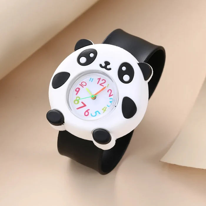 3D Animal Cartoon Silicone Kids Quartz Watch