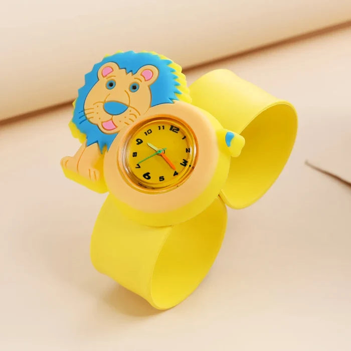3D Animal Cartoon Silicone Kids Quartz Watch