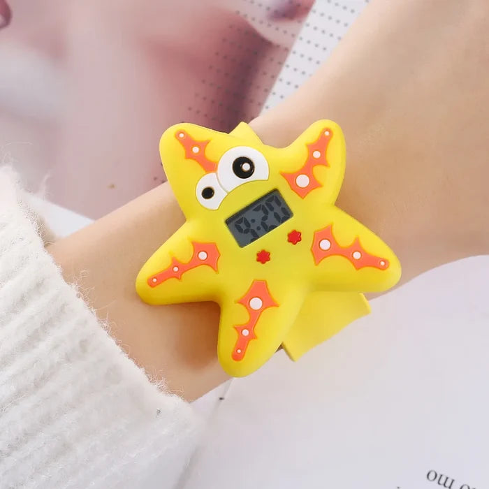 3D Animal Cartoon Silicone Kids Quartz Watch
