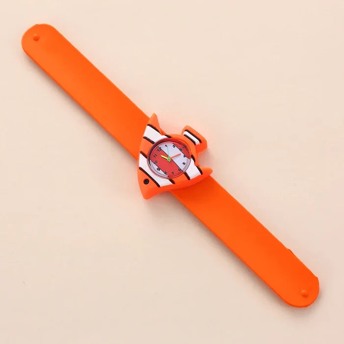 3D Animal Cartoon Silicone Kids Quartz Watch