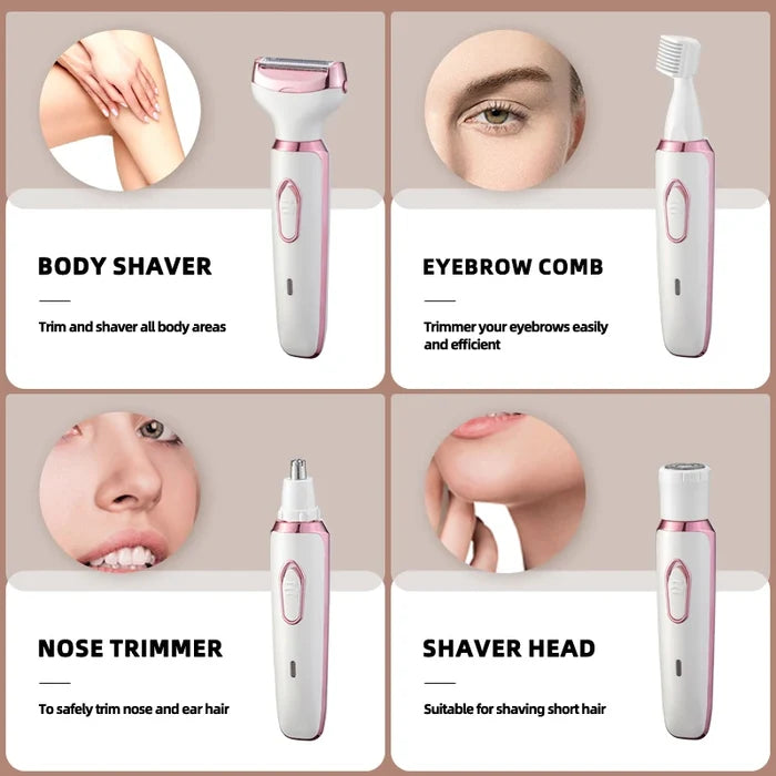 4 in 1 Women Electric Bikini Trimmer