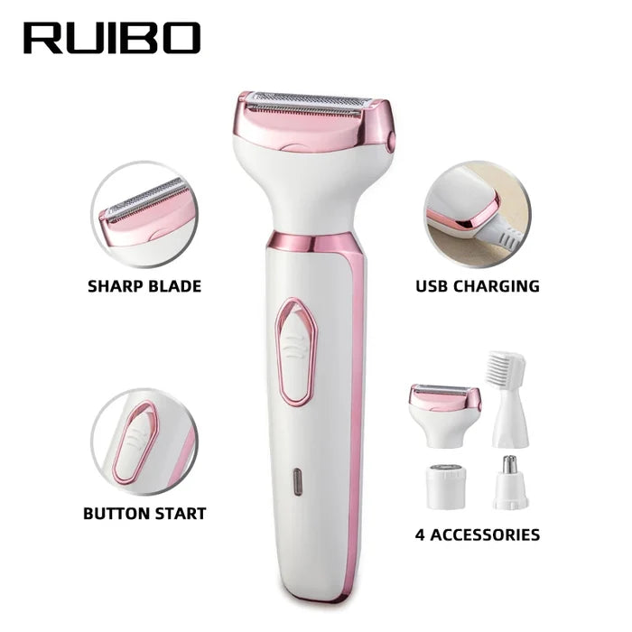 4 in 1 Women Electric Bikini Trimmer