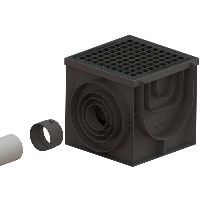 Catch Basin to PVC Pipe Adapter. 4 inch Schedule 40
