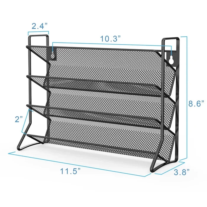4-Tier Metal Spice Rack Organizer