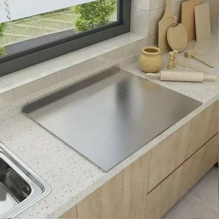 40x30 cm Double-Sided Rectangle Stainless Steel Chopping Block