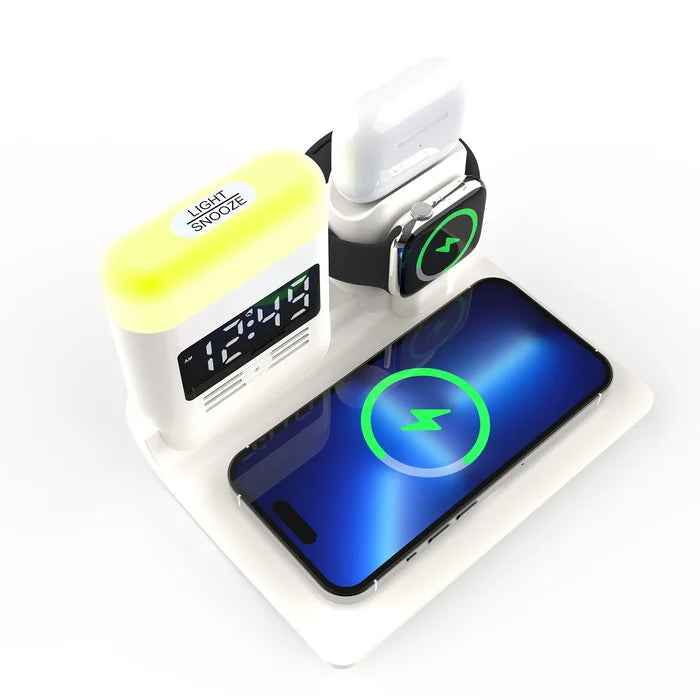 5-in-1 Multifunctional LED Light Electric Phone Charging Station