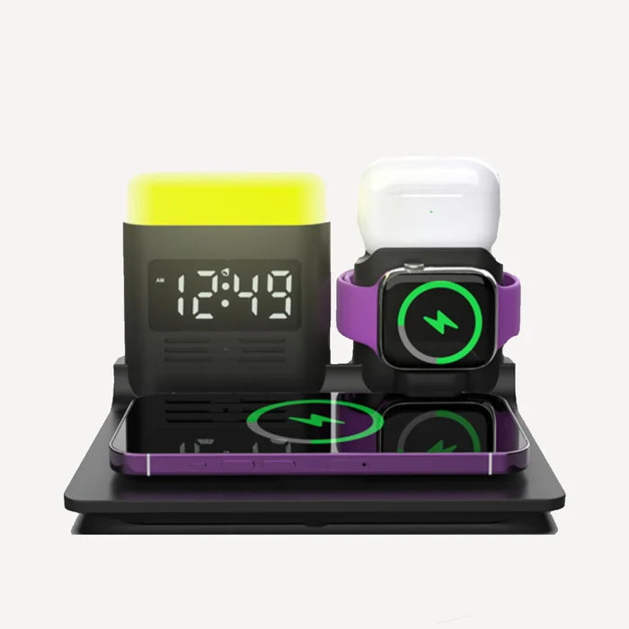5-in-1 Multifunctional LED Light Electric Phone Charging Station