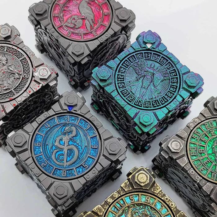 7-in-1 Metal Fidget Spinner DND Dice Set