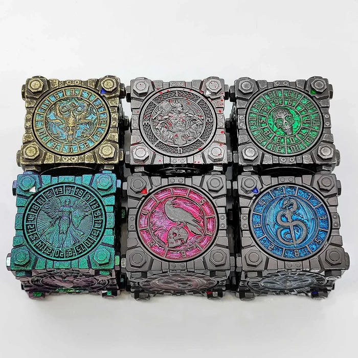 7-in-1 Metal Fidget Spinner DND Dice Set