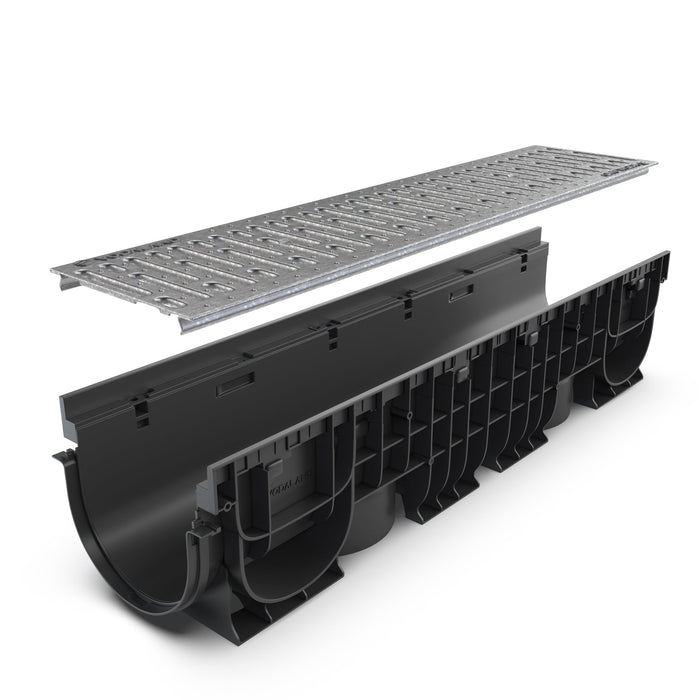 8" Channel Galvanized Stamped Steel Package - Vodaland