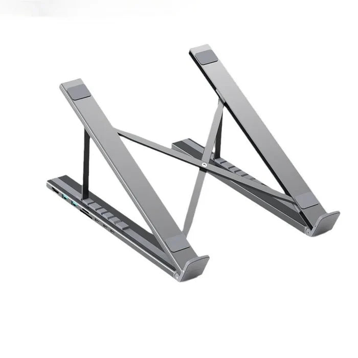 8-in-1 Portable Laptop Stand with USB-C Hub