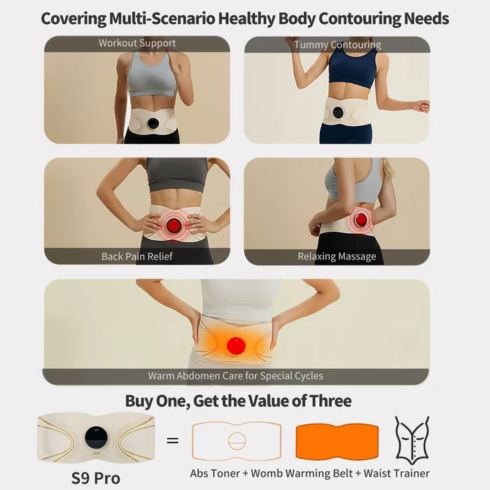 Ab Stimulator Abs Sculptor Muscle Toner with 8 Mode EMS Shaping Waist