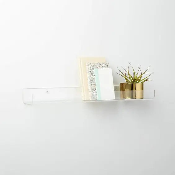 Acrylic Bathroom Shelf with Drainage