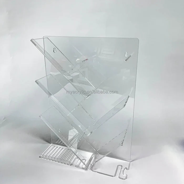 Acrylic Shower Caddy Shelves Slanted Shampoo Holder for Shower Wall