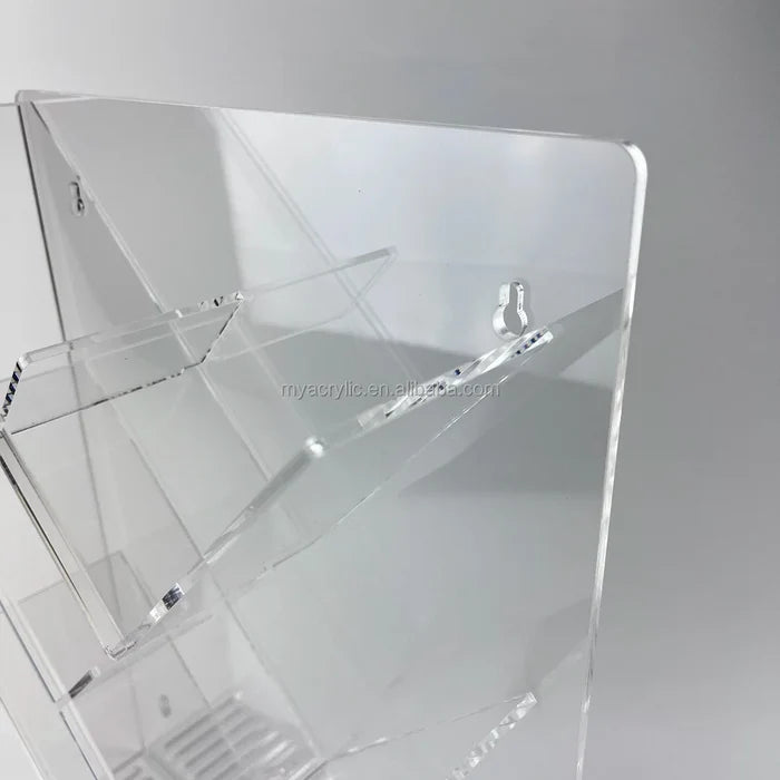 Acrylic Shower Caddy Shelves Slanted Shampoo Holder for Shower Wall