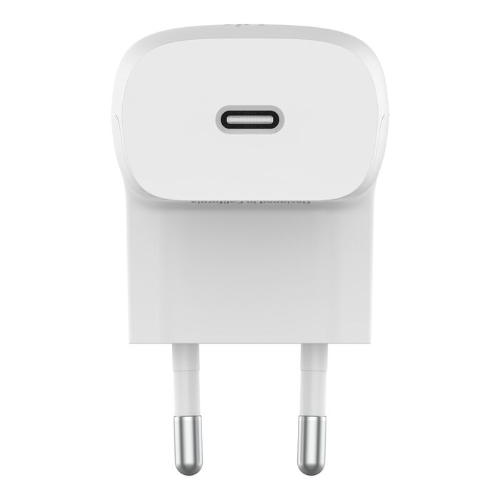 Adaptador de Corrente Belkin 20W Usb-C PD PPS Wall Charger: Branco