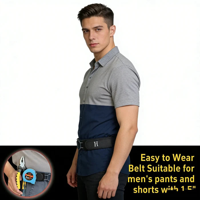Adjustable Unisex Elastic Iron Hook Belt