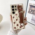 Adjustable Wristband With Pattern Artificial Leather Phone Cases for Samsung