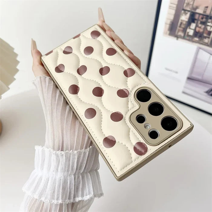 Adjustable Wristband With Pattern Artificial Leather Phone Cases for Samsung