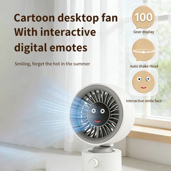 Air Circulating Desk Fan for Bedroom Home Office 100 Speed Settings