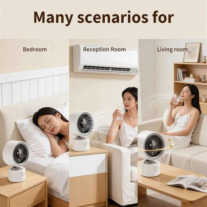 Air Circulating Desk Fan for Bedroom Home Office 100 Speed Settings