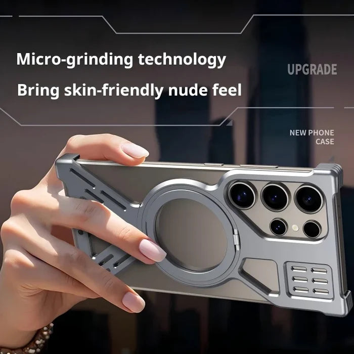 Aluminum Metal Frameless Heat Dissipation Magnetic Phone Case